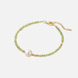 Peridot Pearl Bracelet