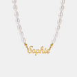 Name Pearl Bead Necklace