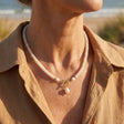White Bead Pearl Necklace