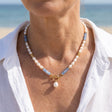 Coastal Pearl Aquamarine Necklace