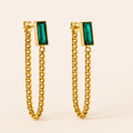 Esmeralda Chain Earrings