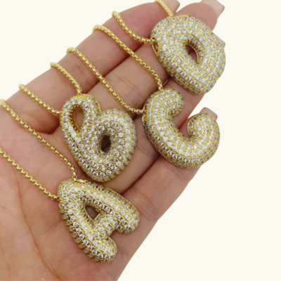 Golden Initial Necklace