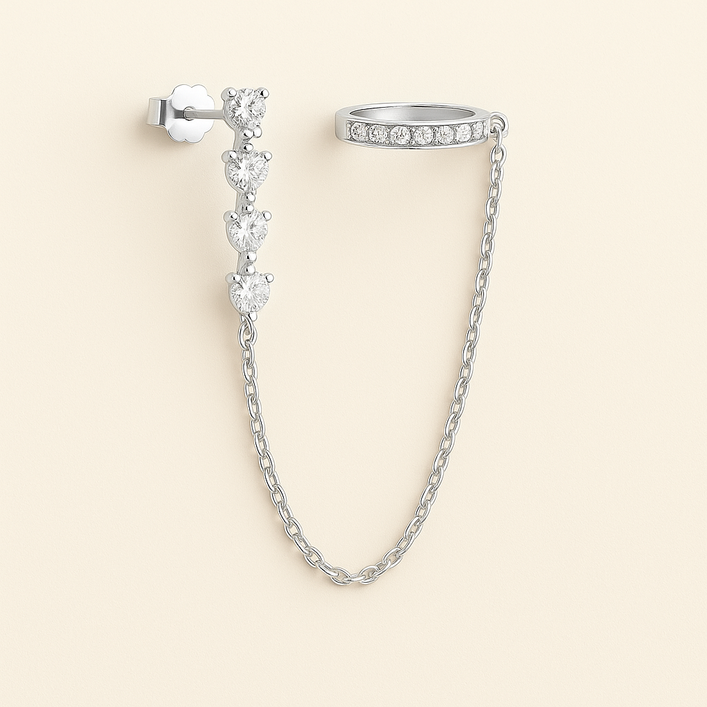 Audra Chain Cuff Earrings