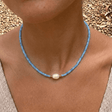 Aqua Pearl Necklace