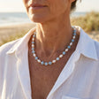 Aquamarine Pearl Necklace