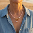 Pink Bead Pearl Necklace