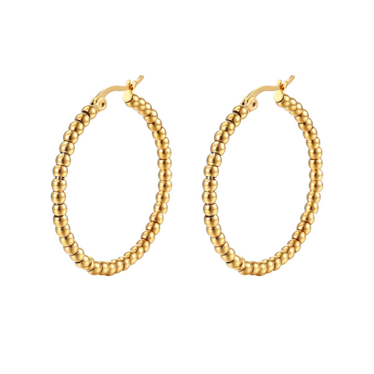 Mariella Beaded Hoops